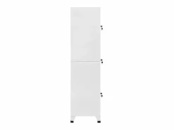 vidaxl Armario taquilla con 3 compartimentos 38x45x180 cm Gris New
