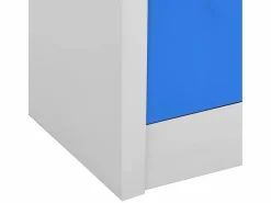 vidaxl Armario Oficina|Armario taquilla de acero gris claro y 90x45x92,5 cm