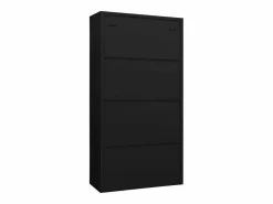Armario Taquilla 90x40x180 cm Acero Negro Discount