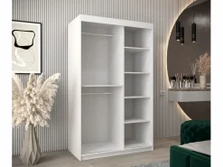 Armario TOKYO 1 de puertas correderas 200/120/62 2 puertas (blanco/blanco)^Abiks Möbel