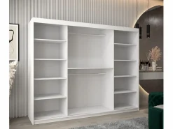 Abiks Möbel Armario|Armario TOKYO 1 de puertas correderas 200/250/62 3 puertas (blanco/blanco)