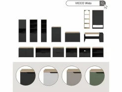 Vicco Armario Oficina|Armario universal 30.2x40x120 wido