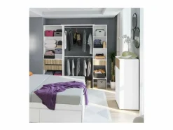 Armario Abierto, Vestidor|Armario vestidor Tempo con 3 cajones y 2 barras de colgar color /natur. 187 cm alto