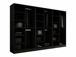 Armario: Vidrio Ranurado / Grafito, 300 x 200 x 51 cm^ Clearance