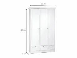 Armario 120x200x51 cm Blanco Hot