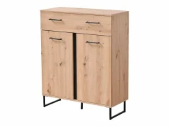 Mueble Perchero|Armario 70,5x194,5x35 cm Madera de roble natural Conjunto de pasillo de 5 piezas
