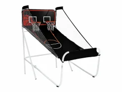 Aro de Baloncesto Plegable, SucceBuy, Juego Arcade de Baloncesto Plegable para Interiores con Doble Tiro para 2 Jugadores y 5 Pelotas New