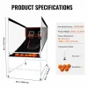 Cesta De Baloncesto|Aro de Baloncesto SucceBuy Juego Arcade de Baloncesto de Interior Double Shot para 2 Jugadores y 5 Pelotas