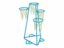 Cesta De Baloncesto|Aro de Baloncesto SucceBuy Canasta de Baloncesto Infantil, Portátil, con 4 Canastas y Altura Ajustable