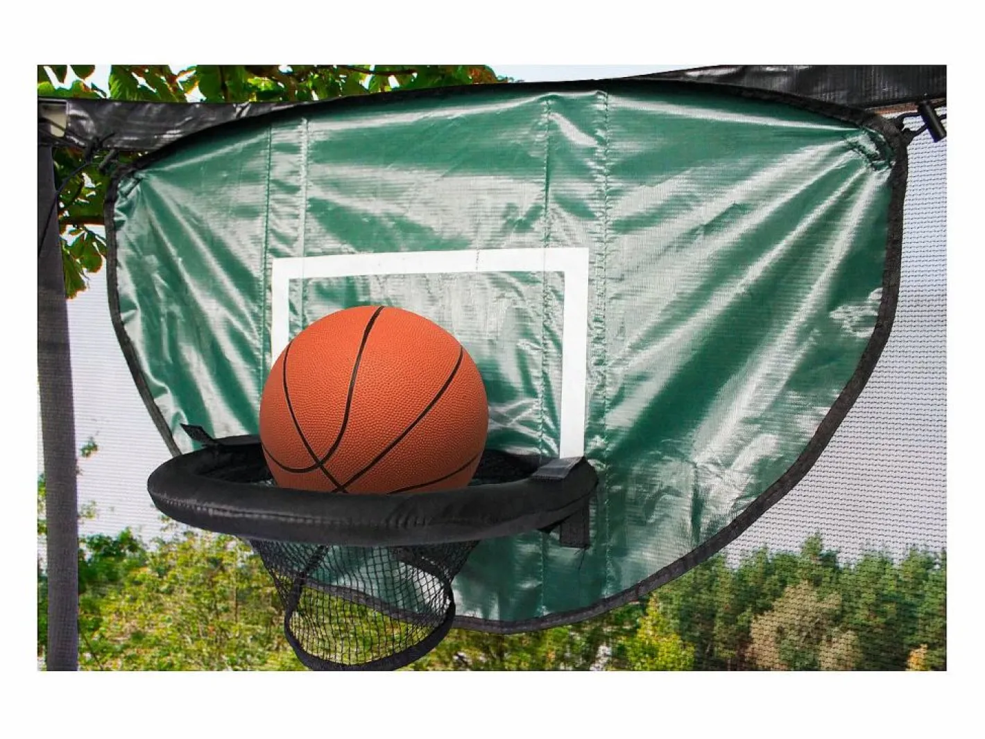 Habitat et jardin Aro de baloncesto universal para trampolín "Loopy" - Verde Best