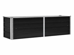 Clicnbuy Jardinera|Arriate de acero galvanizado 160x40x45 cm