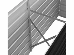 Clicnbuy Jardinera|Arriate de acero galvanizado 160x40x45 cm