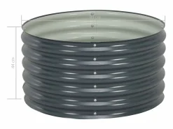 Arriate de acero galvanizado 80x80x44 cm^Clicnbuy Clearance