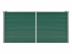 Arriate de jardín de acero galvanizado 160x40x77 cm^Clicnbuy