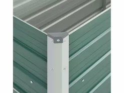 Arriate de jardín de acero galvanizado 160x40x77 cm^Clicnbuy