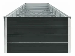 Clicnbuy Arriate de jardín de acero galvanizado antracita 480x80x45 cm Gris antracita Sale
