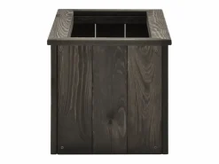 Clicnbuy Jardinera|Arriate de madera maciza de pino oscuro 74x32x30 cm