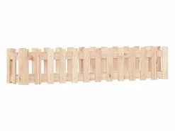 Clicnbuy Jardinera|Arriate elevado jardín con valla madera maciza pino 150x30x30cm