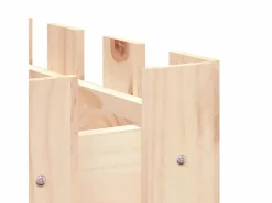 Clicnbuy Jardinera|Arriate elevado jardín con valla madera maciza pino 150x30x30cm