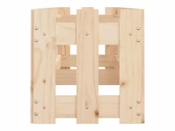 Arriate elevado jardín con valla madera maciza pino 200x30x30cm^Clicnbuy Sale