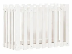 Clicnbuy Jardinera|Arriate elevado jardín con valla madera pino 100x50x70cm