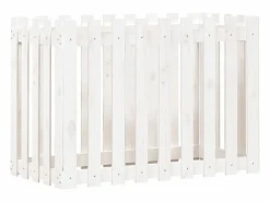 Clicnbuy Jardinera|Arriate elevado jardín con valla madera pino 100x50x70cm