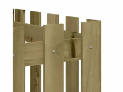 Arriate elevado jardín valla madera impregnada pino 200x50x50cm^Clicnbuy