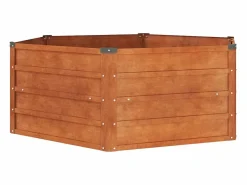 Arriate oxidado de acero corten 129x129x45 cm^Clicnbuy Sale
