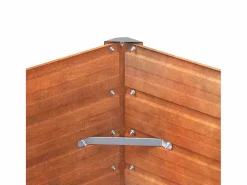 Arriate oxidado de acero corten 129x129x45 cm^Clicnbuy Sale