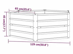 Arriate oxidado de acero corten 129x129x45 cm^Clicnbuy Sale