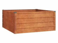 Clicnbuy Jardinera|Arriate oxidado de acero corten 100x100x45 cm