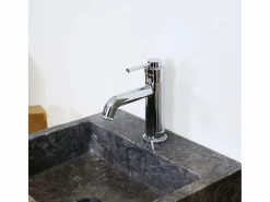 Essebagno Grifo|Art Deco Mezclador bajo de lavabo cromado
