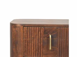 Artisan Furniture Madera maciza Mesita de noche Marlowe acanalada^ Sale