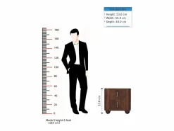 Artisan Furniture Madera maciza Mesita de noche Marlowe acanalada^ Sale