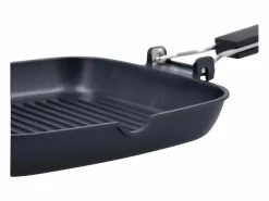 Material Y Utensilios De Cocina|Asador Ebano Quid con asa plegable aluminio fundido 28 cm