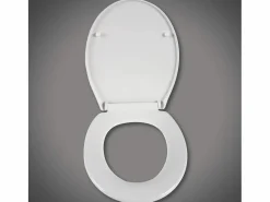Asiento de inodoro bisagra de cierre suave tapa de inodoro de liberación rápida 19_0000672^Helloshop26 Best