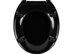 Helloshop26 Asiento de inodoro con bajada automática en duroplástico 19_0000693 Negro Discount