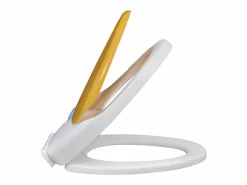 Asiento de inodoro con cierre suave para adultos y niños y amarillo 02_0002893^Helloshop26 Discount