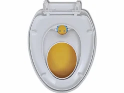 Asiento de inodoro con cierre suave para adultos y niños y amarillo 02_0002893^Helloshop26 Discount