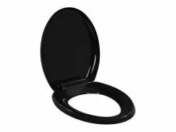 Helloshop26 Asiento de inodoro con cierre suave inodoro asiento de inodoro baño hogar restaurante tienda hotel 02_0002907 Negro Outlet