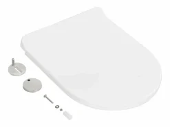 Helloshop26 Asiento de inodoro con cierre suave inodoro asiento de inodoro baño hogar restaurante tienda hotel 02_0002908 Blanco Clearance