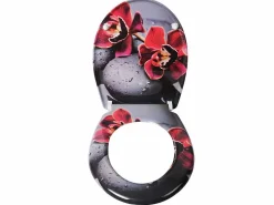 Helloshop26 Asiento de inodoro con mecanismo de liberación rápida y cierre suave para baño 19_0000738 Multicolor Discount