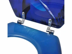 Asiento de inodoro con tapa MDF diseño delfines 02_0002883^Helloshop26