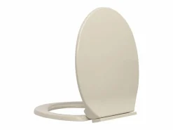Helloshop26 Tapa De Inodoro|Asiento de inodoro con tapa de cierre suave ovalado color albaricoque 02_0002919