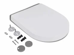 Helloshop26 Tapa De Inodoro|Asiento de inodoro cuadrado de cierre suave y liberación rápida 02_0002892