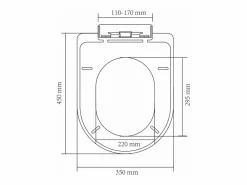 Asiento de inodoro cuadrado con tapa de cierre suave 02_0002890^Helloshop26 Discount