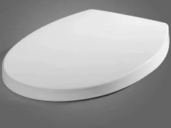 Asiento de inodoro de alta gama con bajada automática plástico fijación rápida cierre suave 19_0000718^Helloshop26 Clearance
