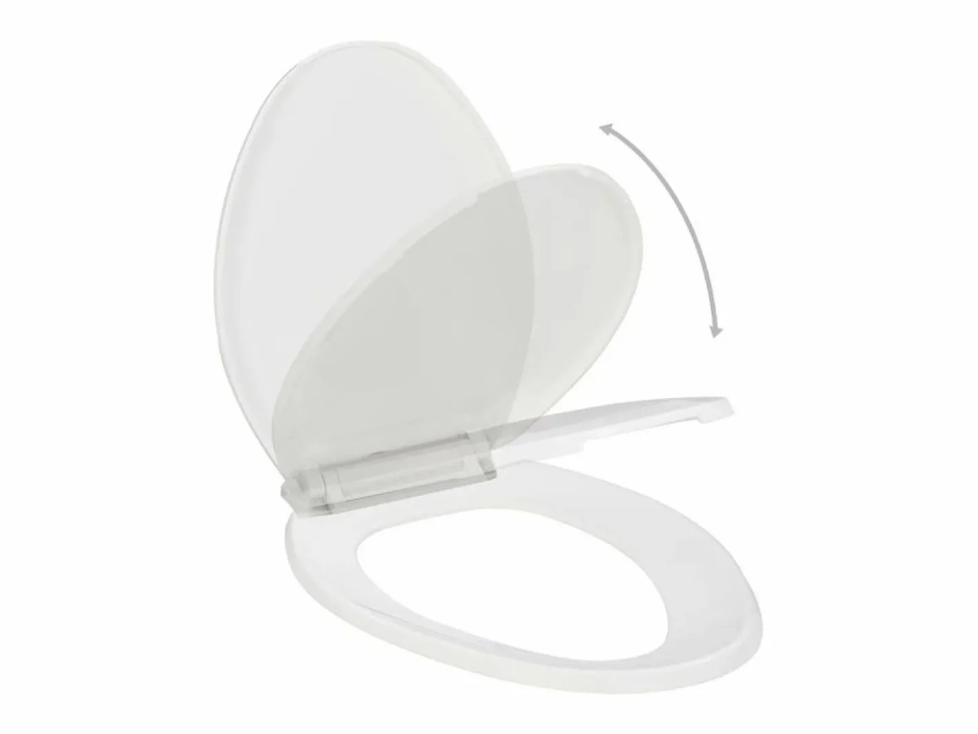 Helloshop26 Asiento de inodoro de cierre suave y liberación rápida 02_0002910 Blanco Online