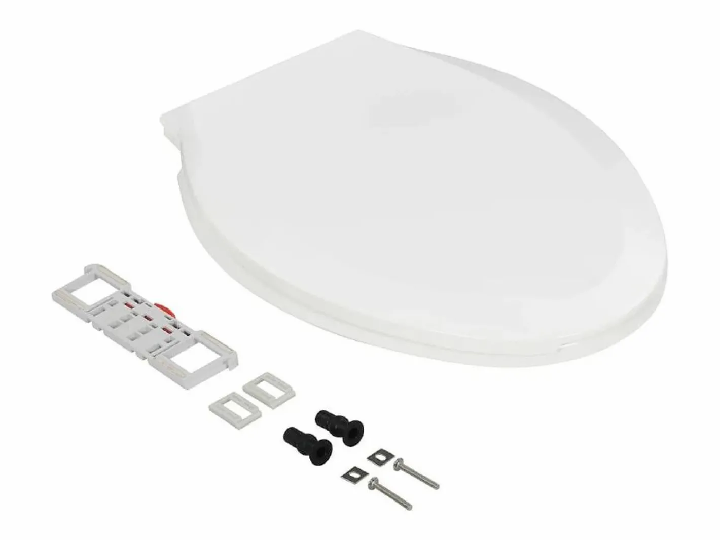 Helloshop26 Asiento de inodoro de cierre suave y liberación rápida 02_0002910 Blanco Online