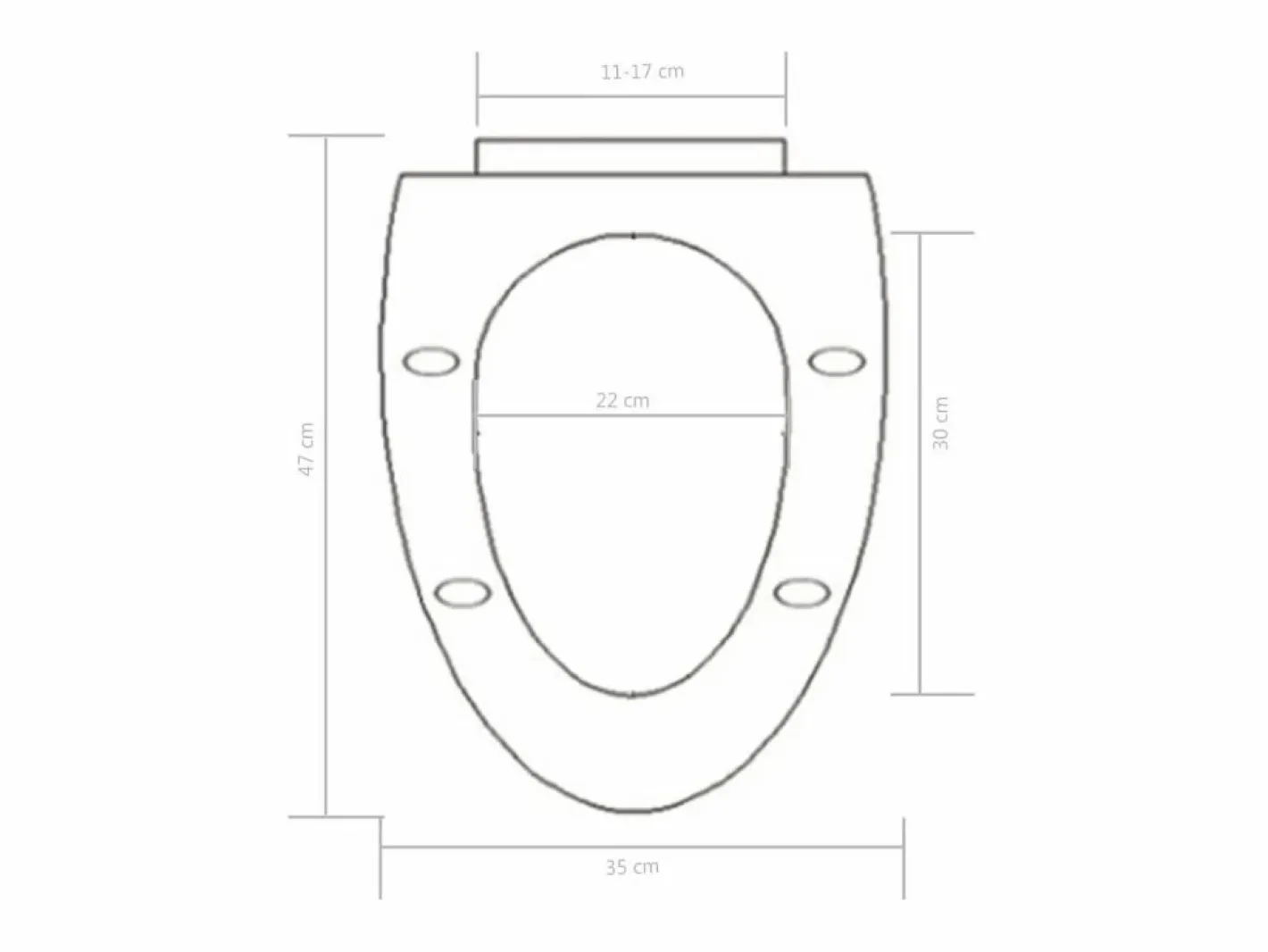Helloshop26 Asiento de inodoro de cierre suave y liberación rápida 02_0002910 Blanco Online